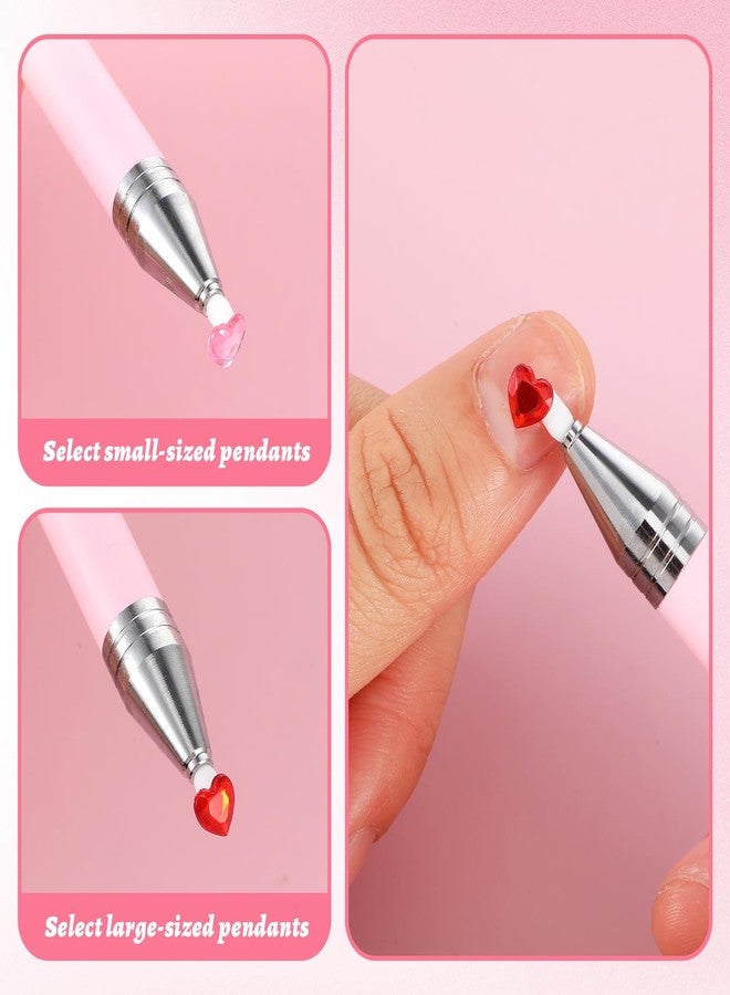 DOPENSPI 2PCS Rhinestone Picker Tool, Refillable Diamond Art Wax Pen with 6PCS Wax Refills Rhinestones Pickup Tool Diamonds Art Pens Nail Arts Rhinestone Dotting Pen for Nail and Diamond Paint Dotting - Image 4